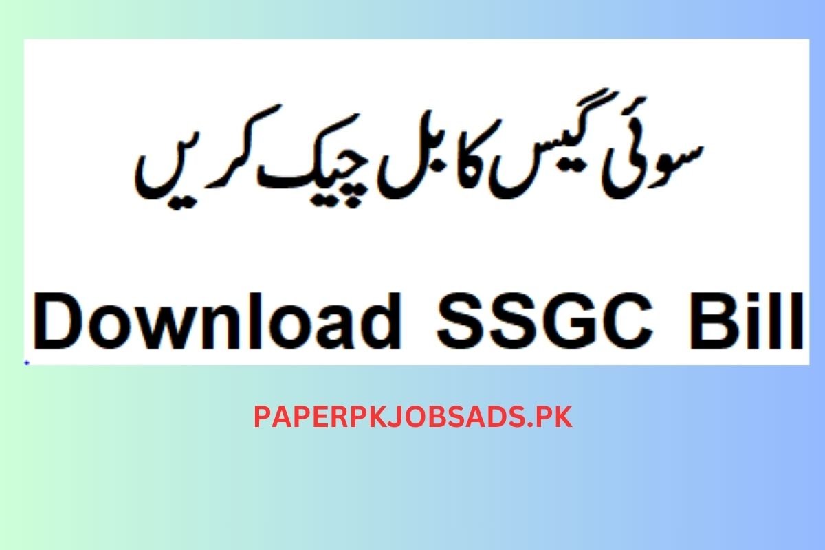 SSGC Bill Duplicate Check Online