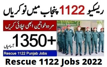Rescue 1122 Jobs 2022 Punjab Sindh