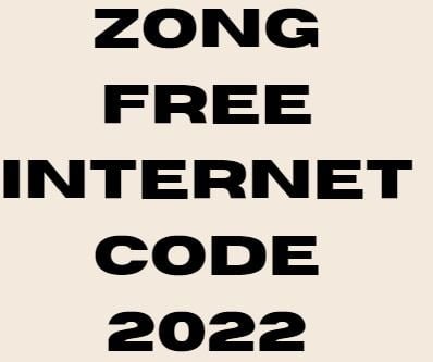 Zong Free Internet Codes 2022