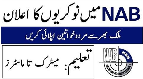 nab jobs 2022 Online Apply Advertisement Latest Govt Jobs