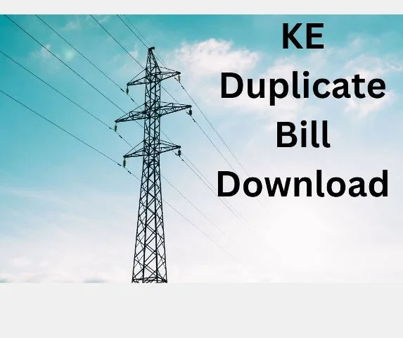 KE Duplicate Bill Download 2024