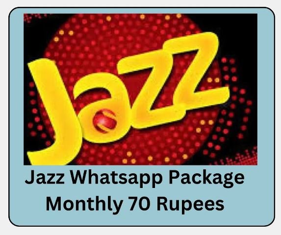 Jazz Whatsapp Package Monthly 70 Rupees