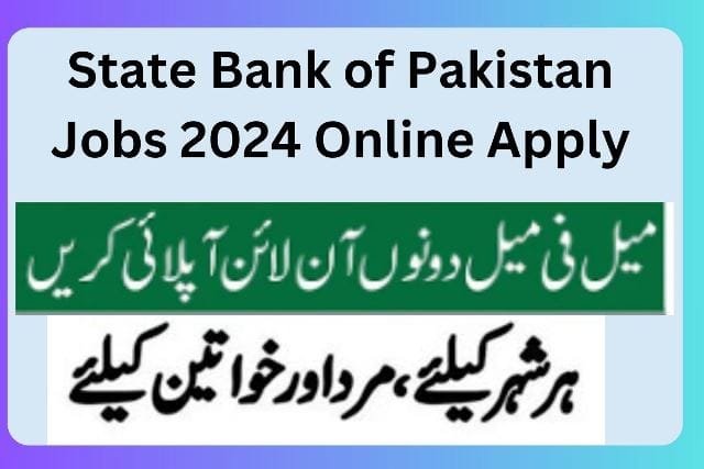 State Bank of Pakistan Jobs 2024 Online Apply