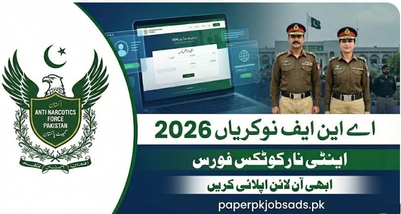 Anti Narcotics Force Jobs 2026 Apply Online www.anf.gov.pk