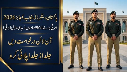 Pakistan Rangers Punjab Jobs 2026