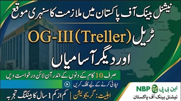 Tellor Jobs in National Bank of Pakistan 2026